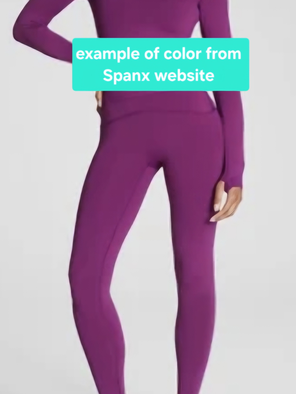 SPANX Berry Magenta Purple High-Rise Booty Boost Leggings L